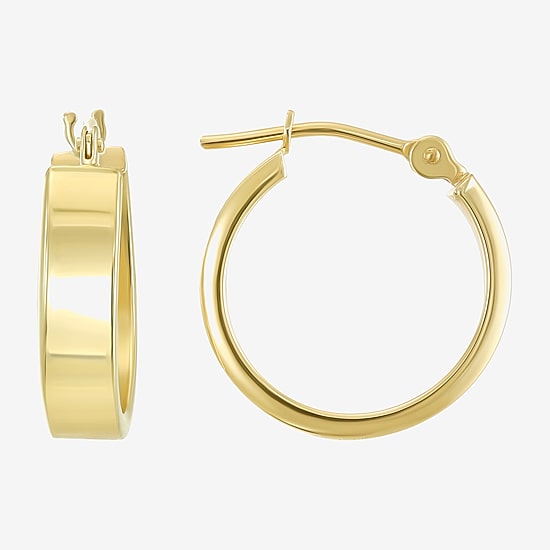 Womens 10K Gold 3 Pair Earring Set