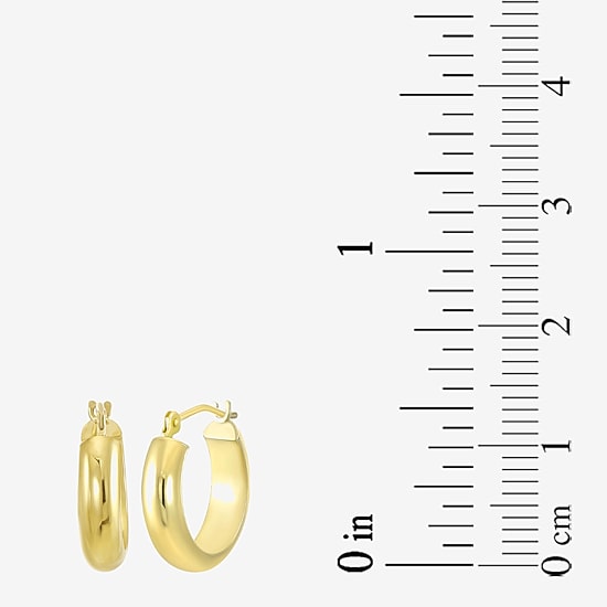 Womens 10K Gold 3 Pair Earring Set