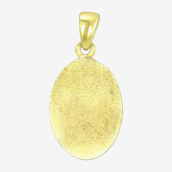 Our Lady Of Guadalupe Unisex Adult 14K Gold Oval Pendant