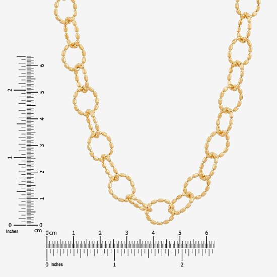 Limited Quantities! Womens 14K Gold 18 Inch Link Chain Necklace