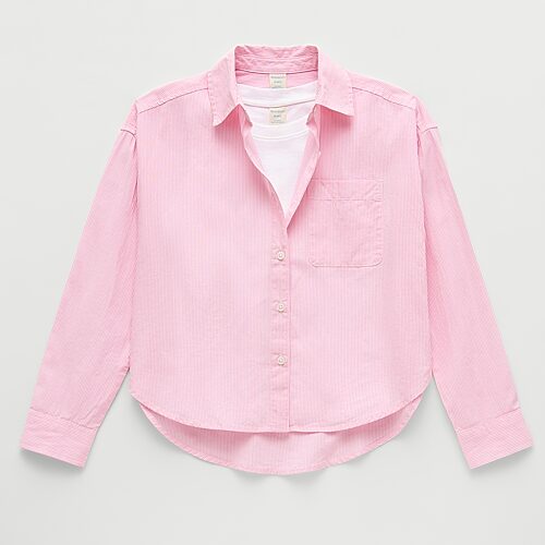 Thereabouts Little & Big Kid Girls 2-pc. Long Sleeve Shirt Set In Pink