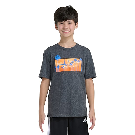 adidas Big Kid Boys Crew Neck Short Sleeve Regular Fit Graphic T-Shirt