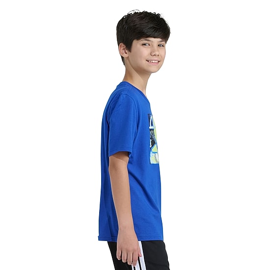 adidas Big Kid Boys Crew Neck Short Sleeve Regular Fit Graphic T-Shirt