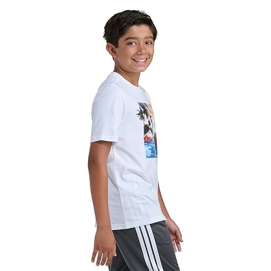 adidas Big Kid Boys Crew Neck Short Sleeve Regular Fit Graphic T-Shirt