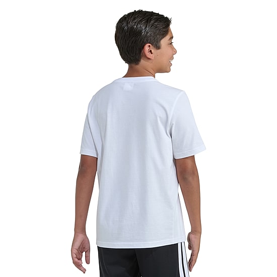 adidas Big Kid Boys Crew Neck Short Sleeve Regular Fit Husky Graphic T-Shirt