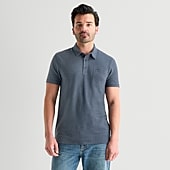 mutual weave Mens Regular Fit Short Sleeve Polo Shirt
