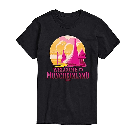 Mens Round Neck Short Sleeve Regular Fit Wicked Big and Tall Graphic T-Shirt