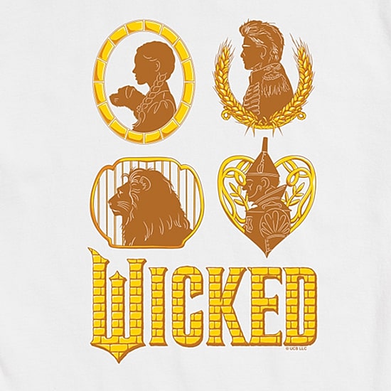 Mens Crew Neck Short Sleeve Regular Fit Wicked Graphic T-Shirt
