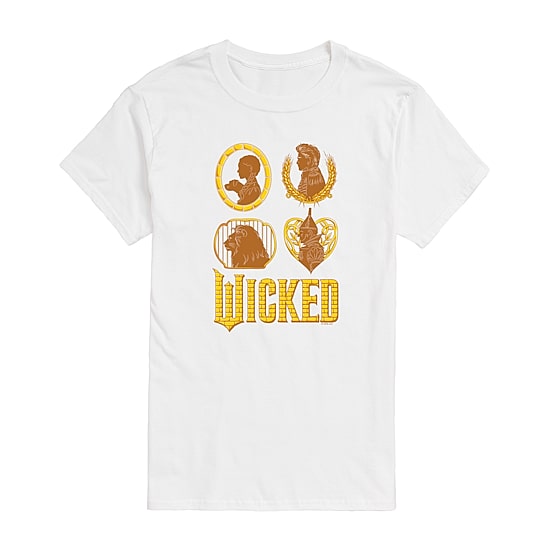 Mens Crew Neck Short Sleeve Regular Fit Wicked Graphic T-Shirt