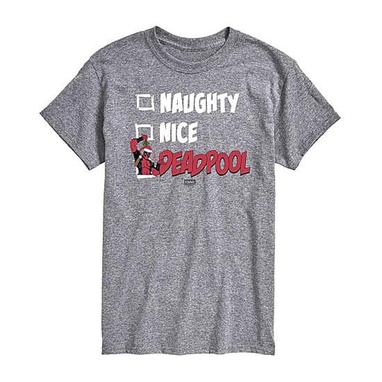 Mens Round Neck Short Sleeve Regular Fit Deadpool Big and Tall Graphic T-Shirt