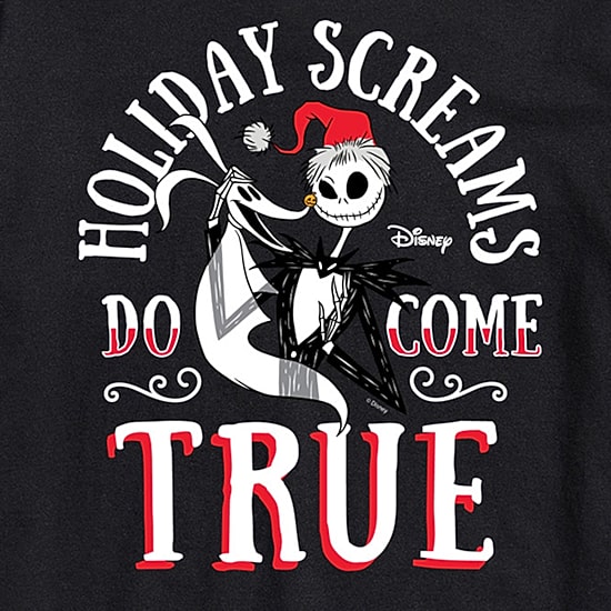 Mens Crew Neck Short Sleeve Regular Fit Nightmare Before Christmas Big and Tall Graphic T-Shirt