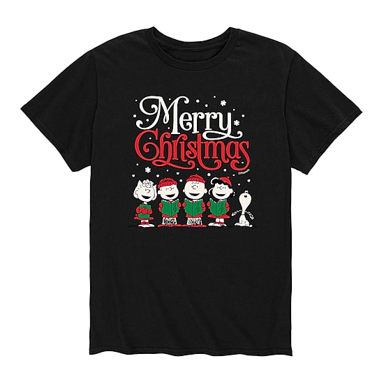 Mens Crew Neck Short Sleeve Regular Fit Peanuts Big and Tall Graphic T-Shirt