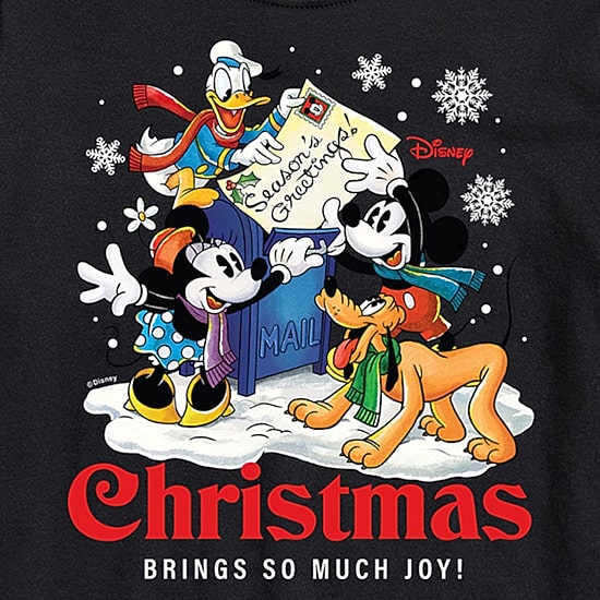 Mens Crew Neck Short Sleeve Regular Fit Mickey and Friends Big and Tall Graphic T-Shirt