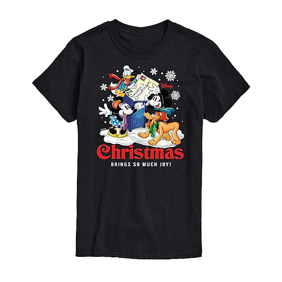 Mens Crew Neck Short Sleeve Regular Fit Mickey and Friends Big and Tall Graphic T-Shirt