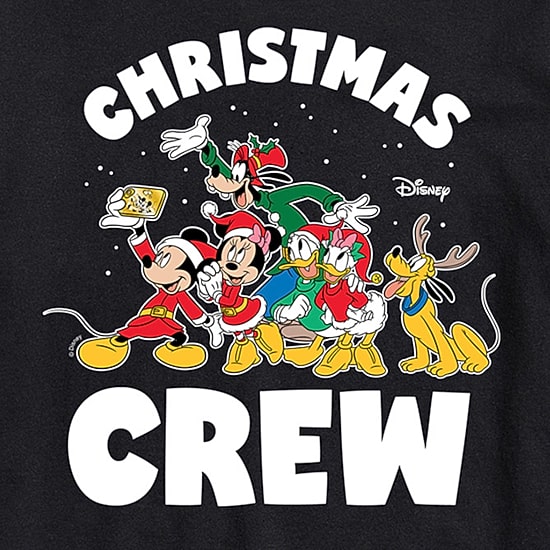 Mens Crew Neck Short Sleeve Regular Fit Mickey and Friends Big and Tall Graphic T-Shirt