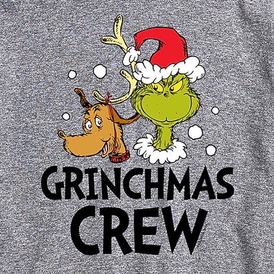 Mens Crew Neck Short Sleeve Regular Fit Grinch Graphic T-Shirt