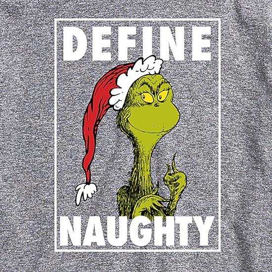 Mens Crew Neck Short Sleeve Regular Fit Grinch Graphic T-Shirt