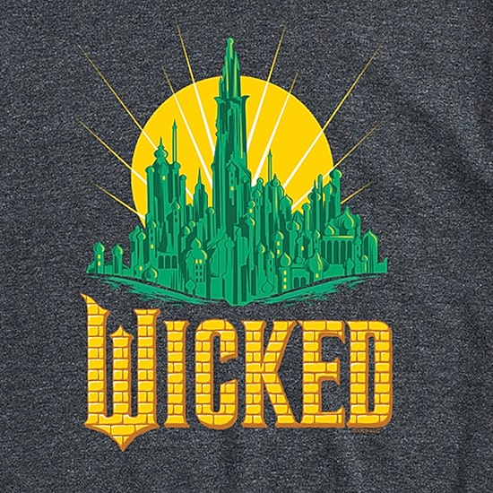 Mens Crew Neck Short Sleeve Regular Fit Wicked Graphic T-Shirt