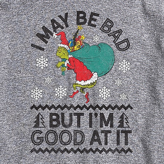 Mens Crew Neck Short Sleeve Regular Fit Grinch Graphic T-Shirt