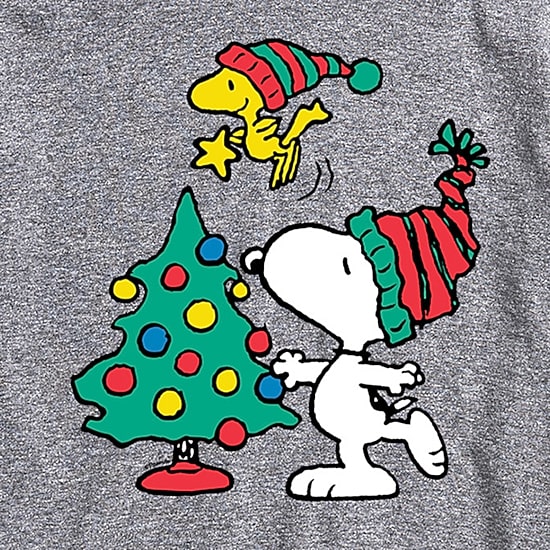 Mens Crew Neck Short Sleeve Regular Fit Snoopy Big and Tall Graphic T-Shirt