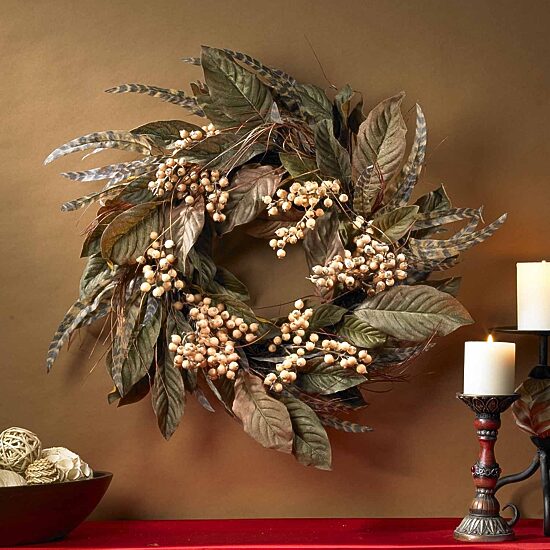 Nearly Natural 24in Wreath
