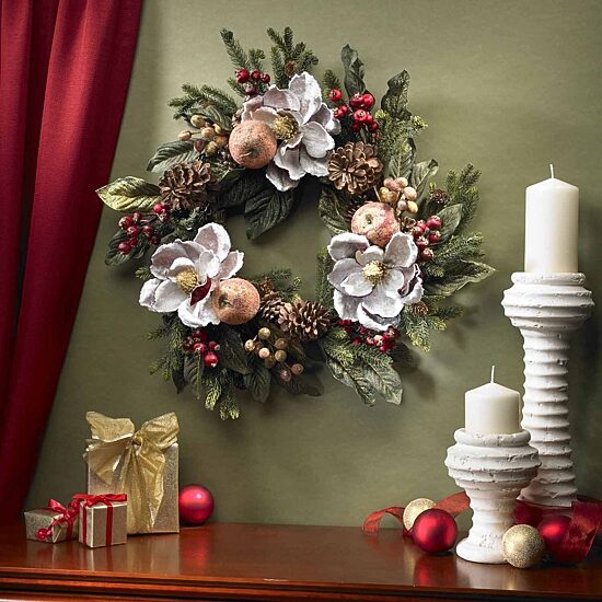 Nearly Natural 24in Wreath