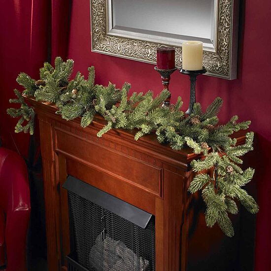 Nearly Natural 25in Teardrop Wreath