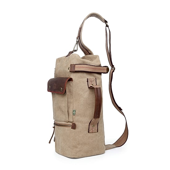 TSD Brand Hill Side Canvas Sling Bag Unisex Adult Adjustable Straps Padded Straps Backpack