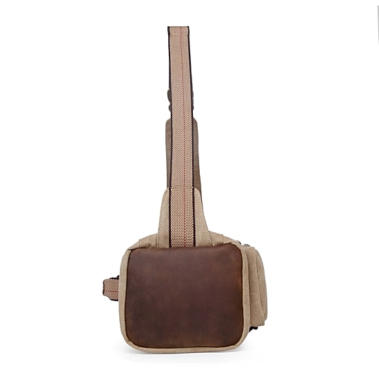 TSD Brand Hill Side Canvas Sling Bag Unisex Adult Adjustable Straps Padded Straps Backpack