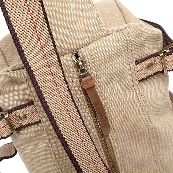 TSD Brand Hill Side Canvas Sling Bag Unisex Adult Adjustable Straps Padded Straps Backpack