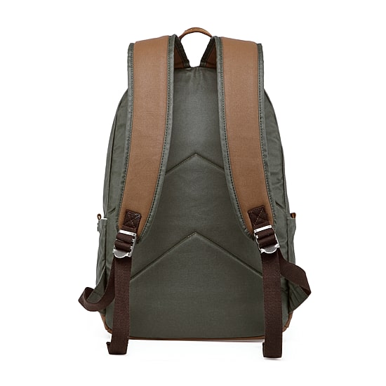 TSD Brand Urban Light Coated Canvas Unisex Adult Adjustable Straps Padded Straps Backpack