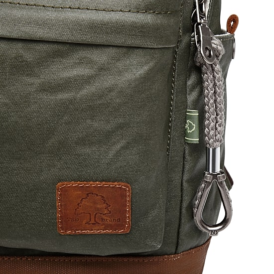 TSD Brand Urban Light Coated Canvas Unisex Adult Adjustable Straps Padded Straps Backpack