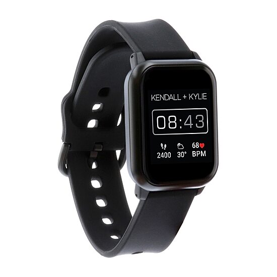 Kendall + Kylie Womens Multi-Function Black Smart Watch 900112b-42-G41