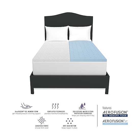 Bodipedic™ Home 1.5 Inch Gel Comfort Mattress Foam Topper