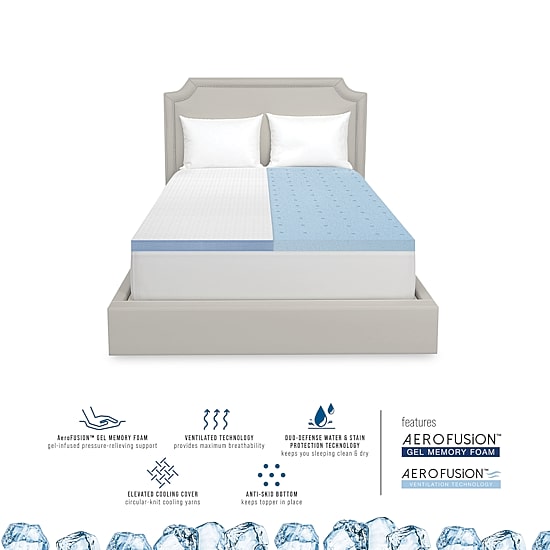 Bodipedic™ Home 3 Inch Max Cooling Topper with Cooling Cover