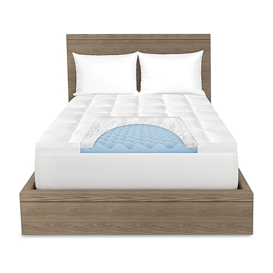 Bodipedic™ Home 4 Inch Hybrid Memory Foam and Fiber Topper