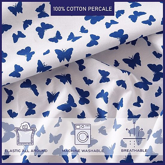 Poppy & Fritz Cotton Peracle Printed Sheet Set