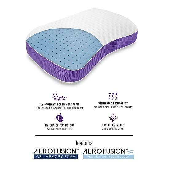 Bodipedic™ Home Side and Back Contour Memory Foam Pillow