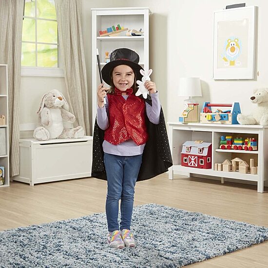 Melissa & Doug Magician Role Play Set Unisex Dress Up Costume
