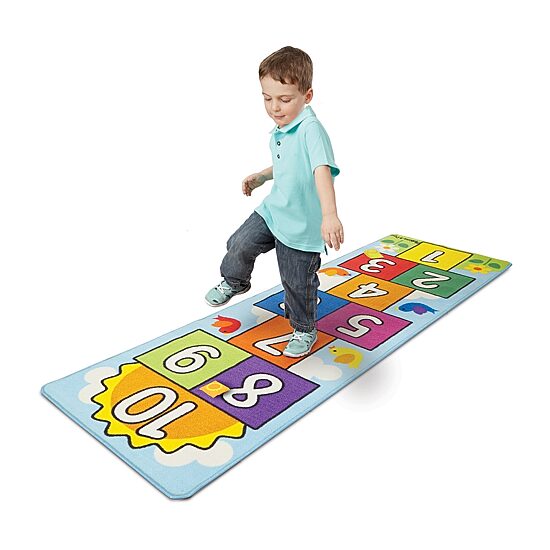 Melissa & Doug Hop & Count Hopscotch Rug Interactive Toy