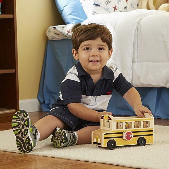 Melissa & Doug School Bus 8-pc. Toy Playset