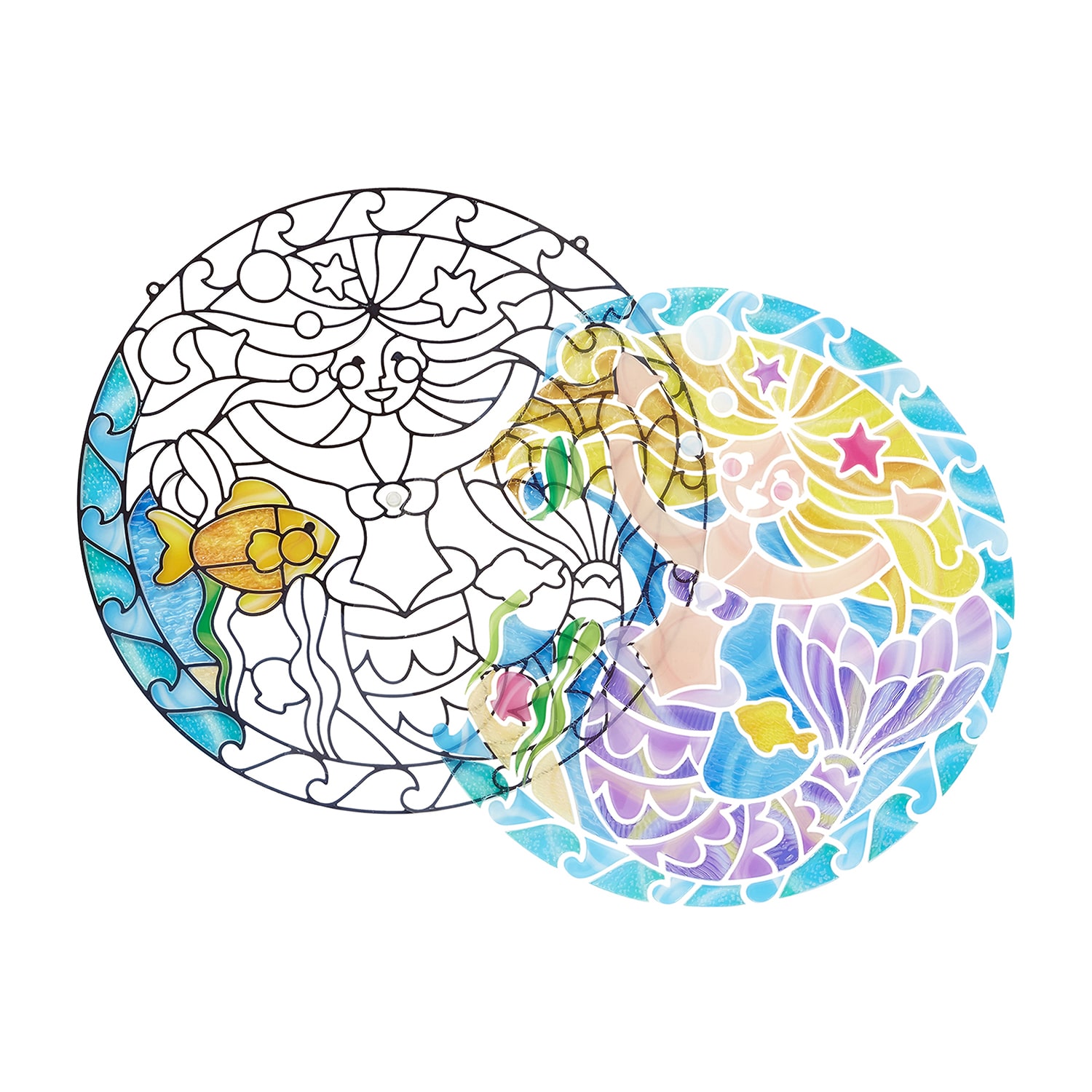 Melissa & Doug Stained Glass - Mermaid Craft Kit