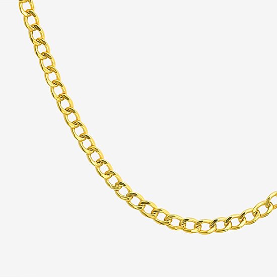 Made in Italy Girls 14K Gold 13 Inch Curb Chain Necklace