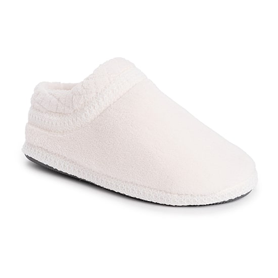 Muk Luks Rita Full Fit Washable Womens Memory Foam Slip-On Slippers