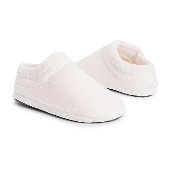 Muk Luks Rita Full Fit Washable Womens Memory Foam Slip-On Slippers