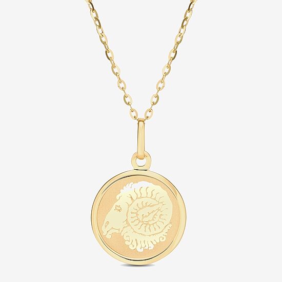 Limited Quantities! Womens 14K Gold Round 18 Inch Pendant Necklace