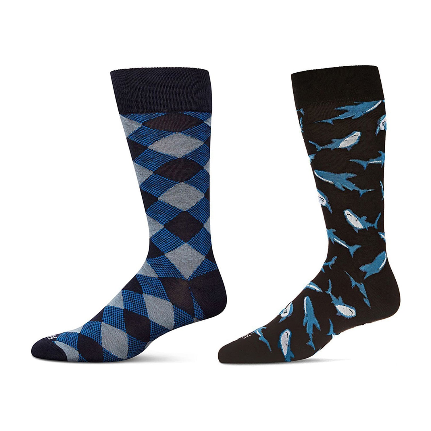 MeMoi Mens 2 Pair Crew Socks