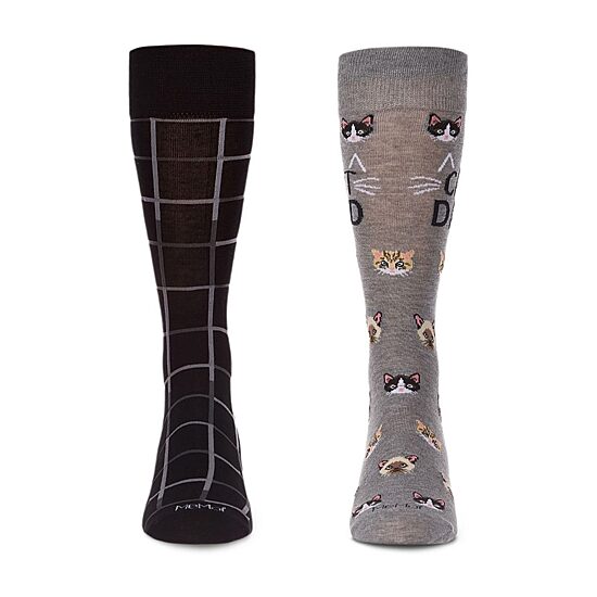 MeMoi Mens 2 Pair Crew Socks