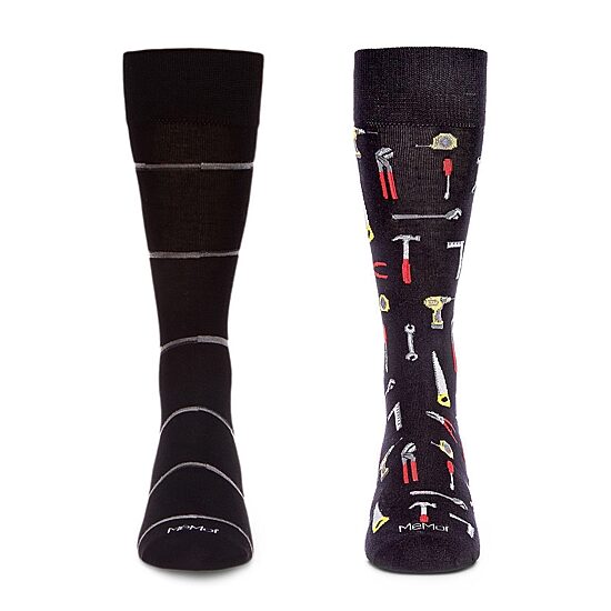 MeMoi Mens 2 Pair Crew Socks
