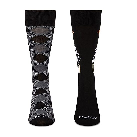 MeMoi Mens 2 Pair Crew Socks